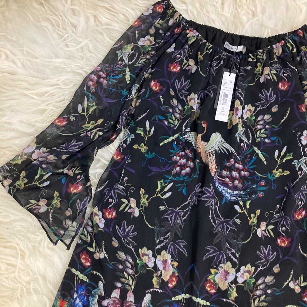 ALICE + OLIVIA Floral Print Mini Dress - Picture 6 of 11